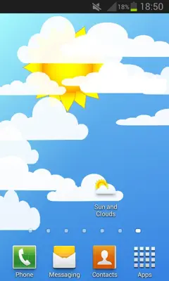 Sun and Clouds Live Wallpaper android App screenshot 0