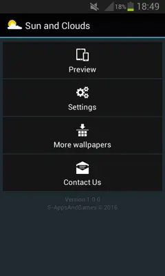 Sun and Clouds Live Wallpaper android App screenshot 3